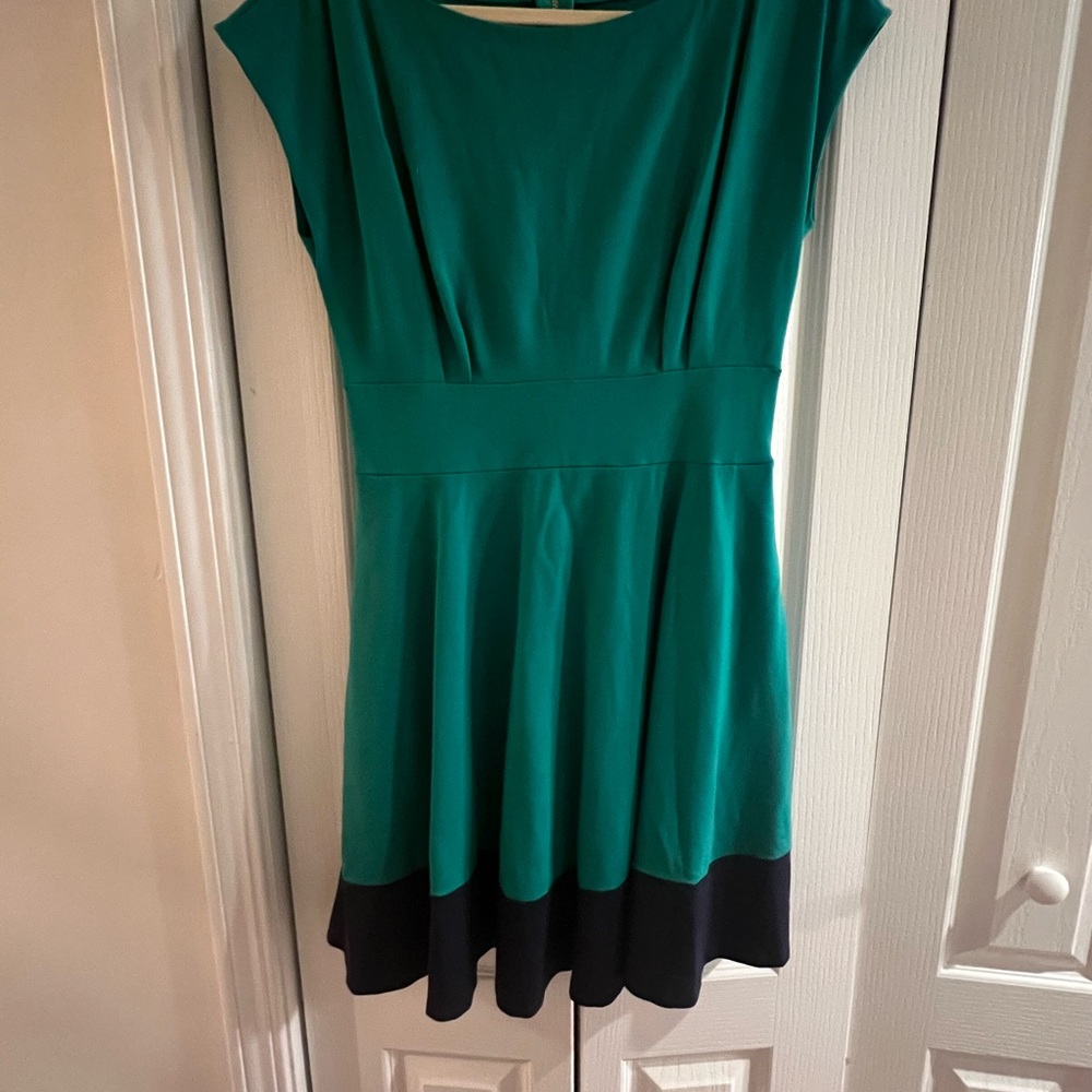 Kate Spade Green Fit and Flare Midi Dress